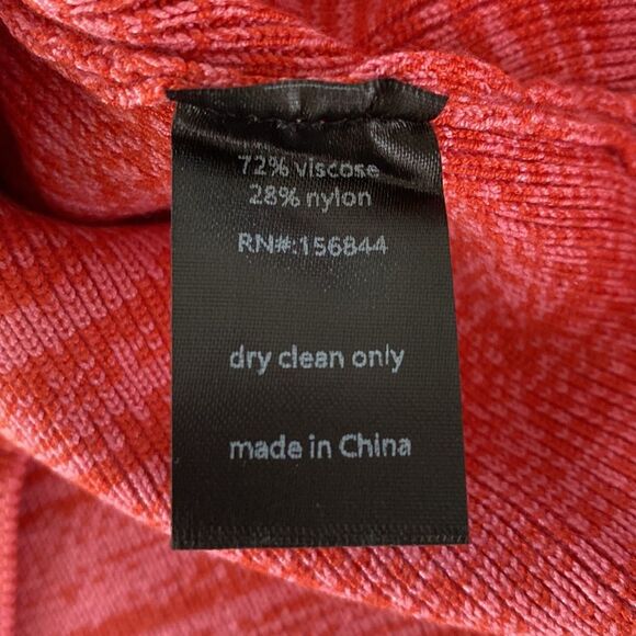 Le Superbe Twisted Sister Long Sleeve Knit Top in Red She Said Soft Viscose - Picture 9 of 16